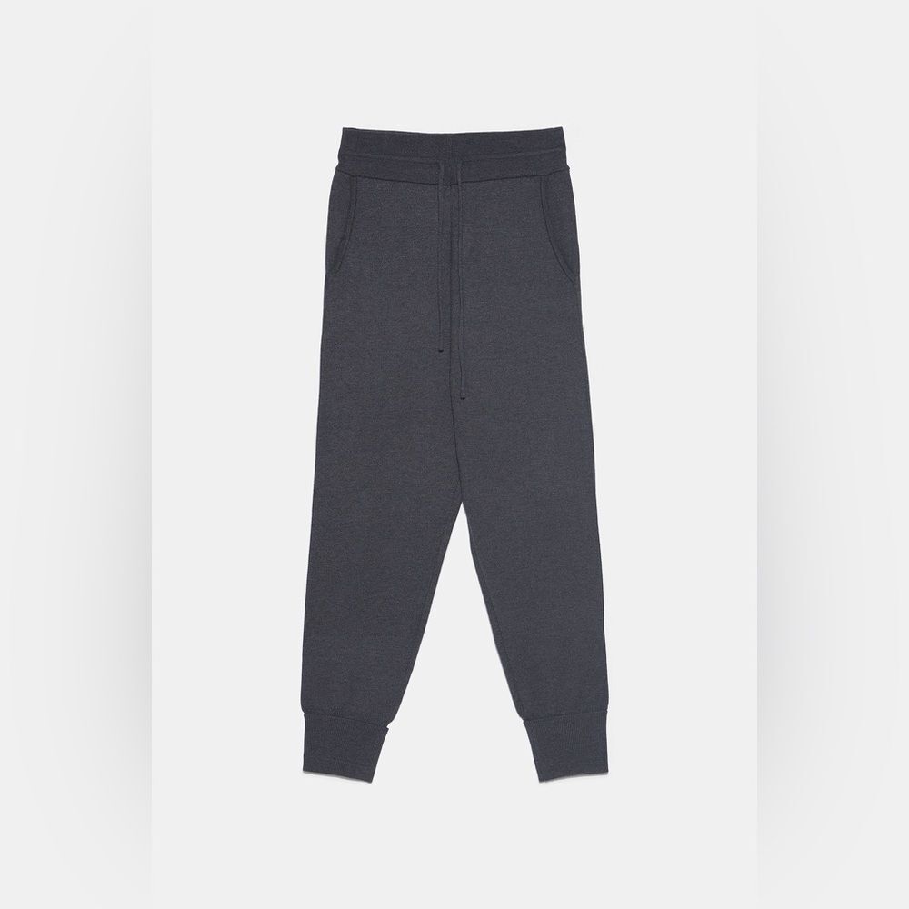 ZARA Gray Knit Jogging Pants - S